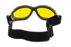 Очки защитные с уплотнителем Global Vision Eliminator Camo Forest (yellow), желтые в камуфлированной оправе - изображение 3
