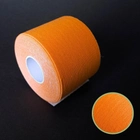 Кинезио тейп пластырь для тейпирования тела тейп лента для спины шеи 5 см х 5 м SP-Sport Оранжевый (4863-5) - изображение 3