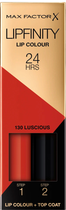 Szminka Max Factor Lipfinity Long-Lasting Two Step Lipstick 130 Luscious 4.2 g (0086100013676)