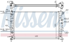 Радіатор охолодження двигуна NISSENS 63078 Opel Vectra 1300161, 1300181, 52464543