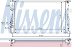 Радіатор охолодження двигуна NISSENS 639391 Renault Megane, Scenic 7700838135, 7701352604
