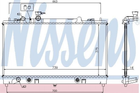 Радиатор охлаждения двигателя NISSENS 62465A Mazda 6 L32815200, L32815200A, L32815200B