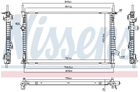 Радіатор охолодження двигуна NISSENS 606537 Ford Transit 1935473, 2002228, GK218005BB