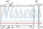 Радиатор охлаждения двигателя NISSENS 628967 Mitsubishi Outlander 1350A602, 1350A601, 1350A825