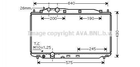 Радиатор охлаждения двигателя AVA COOLING HD2187 Honda Civic 19010RNAA01