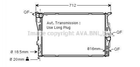 Радиатор охлаждения двигателя AVA COOLING BWA2303 BMW 3 Series, 1 Series, X1 17117562079, 17117542199, 7562079