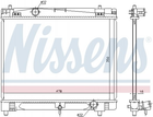 Радіатор охолодження двигуна NISSENS 646877 Toyota Yaris 164000M060, 1640021270, 1640021380