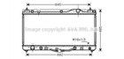 Радиатор охлаждения двигателя AVA COOLING TO2303 Toyota Camry; Lexus ES 16410YZZAD, 1640020320, 1640020271