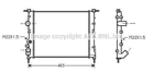 Радиатор охлаждения двигателя AVA COOLING RTA2197 Renault Clio, Megane, Kangoo, Logan, Scenic; Nissan Kubistar; Dacia Logan 2140000QA0, 2140000QAZ, 7700836301