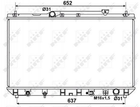 Радиатор охлаждения двигателя NRF 53374 Toyota Camry 1640003150, 164007A300, 164007A301