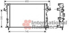 Радіатор охолодження двигуна Van Wezel 43002438 Renault Laguna, Espace 8200292771