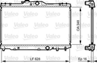 Радиатор охлаждения двигателя Valeo 735415 Toyota Corolla, Yaris 164000D040, 164000D070, 164000D030