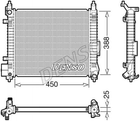 Радиатор охлаждения двигателя DENSO DRM46061 Nissan Micra 214103HD1A