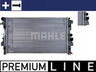 Радиатор охлаждения двигателя MAHLE / KNECHT CR 608 000P Mercedes Vito 6395010401, 6395011101, A6395010401