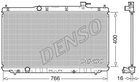 Радіатор охолодження двигуна DENSO DRM40038 Honda Accord 190105A2A01