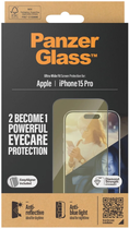 Szkło hartowane Panzer Glass Ultra-Wide Fit Eye Care do Apple iPhone 15 Pro Black (5711724028144) - obraz 4