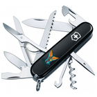 Ніж Victorinox Huntsman Ukraine Black Янгол ЗСУ (1.3713.3_T1061u)