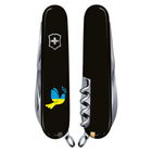 Нож Victorinox Huntsman Ukraine Black Голуб Миру Жовто-Блакитний (1.3713.3_T1036u) - изображение 3