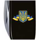 Ніж Victorinox Spartan Ukraine Black Герб України Зі Стрічкою (1.3603.3_T1010u) - зображення 4