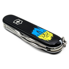 Ніж Victorinox Spartan Ukraine Black Тризуб На Тлі Прапору (1.3603.3_T1026u) - зображення 6