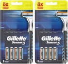 Wymienne ostrza do golenia Gillette Sensor3 16 szt (7702018603862) - obraz 1