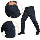Тактичні зимові штани Camotec SoftShell Vent Темно-Сині XL - зображення 5