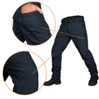 Тактические зимние штаны Camotec SoftShell Vent Темно-синие L - изображение 5
