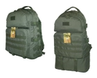 Тактичний туристичний міцний рюкзак трансформер 40-60 літрів олива ms - зображення 1