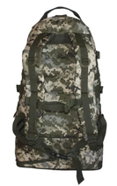 Тактичний військовий туристичний міцний рюкзак трансформер 40-60 літрів піксель - зображення 6