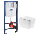 Інсталяція GROHE Rapid SL 38772001 з панеллю змиву Skate Cosmopolitan 38732000 + унітаз DEVIT Linea 3040120 із сидінням Soft Close дюропласт