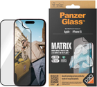 Folia ochronna Panzer Glass Ultra-Wide Fit Matrix do Apple iPhone 15 Black (5711724028175) - obraz 2
