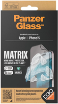 Folia ochronna Panzer Glass Ultra-Wide Fit Matrix do Apple iPhone 15 Black (5711724028175) - obraz 4