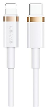 Kabel Usams U63 USB Typ-C na Lightning 1.2m 20 W PD Fast Charge Biały (6958444935645) - obraz 1