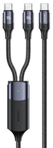Kabel Usams U71 2xUSB Typ-C na USB Typ-C 1.2m 100W PD Fast Charge Czarny (6958444977072) - obraz 1