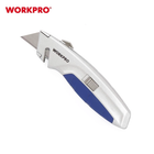 Нож строительный с выдвижным трапециевидным лезвием WORKPRO W013010