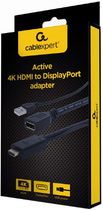 Адаптер-перехідник Cablexpert DisplayPort to HDMI 10 см Black (A-HDMIM-DPF-01) - зображення 3