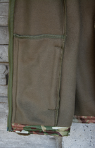 Флисовая кофта Кіраса уставная по требованиям ВСУ турецкая ткань Polartec 320 г/м.кв. хаки + мультикам 2XL (58-60) 412-3 - изображение 5
