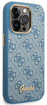 Панель Guess 4G Vintage Gold Logo для Apple iPhone 14 Pro Max Синій (3666339065317) - зображення 3