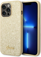 Панель Guess Glitter Script для Apple iPhone 14 Pro Max Золотий (3666339065119)