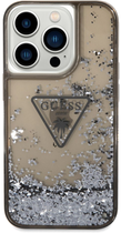 Панель Guess Liquid Glitter Palm Collection для Apple iPhone 14 Pro Max Чорний (3666339064679) - зображення 3