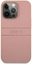 Etui plecki Guess Saffiano Strap do Apple iPhone 14 Pro Max Pink (3666339088699) - obraz 2