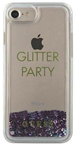 Etui plecki Guess Liquid Glitter Party do Apple iPhone 6/7/8/SE 2020/SE 2022 Purple (3700740398289) - obraz 2