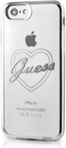 Панель Guess Signature Hearts для Apple iPhone 7 Сріблястий (3700740386538) - зображення 1