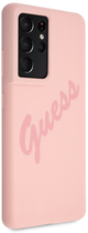 Etui plecki Guess Script Vintage do Samsung Galaxy S21 Ultra Pink (3700740496084) - obraz 3