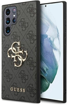 Панель Guess 4G Big Metal Logo для Samsung Galaxy S23 Ultra Сірий (3666339114923) - зображення 1