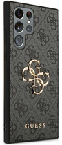 Панель Guess 4G Big Metal Logo для Samsung Galaxy S23 Ultra Сірий (3666339114923) - зображення 3