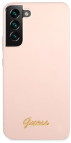 Etui plecki Guess Silicone Script Metal Logo do Samsung Galaxy S23 Plus Pink (3666339115036) - obraz 3