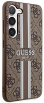 Etui plecki Guess 4G Printed Stripe do Samsung Galaxy S23 Plus Brown (3666339117474) - obraz 3