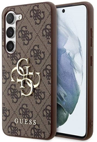 Etui plecki Guess 4G Big Metal Logo do Samsung Galaxy S23 Brown (3666339114879) - obraz 1