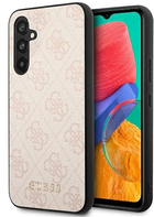 Etui plecki Guess 4G Metal Gold Logo do Samsung Galaxy A54 Pink (3666339169909) - obraz 1